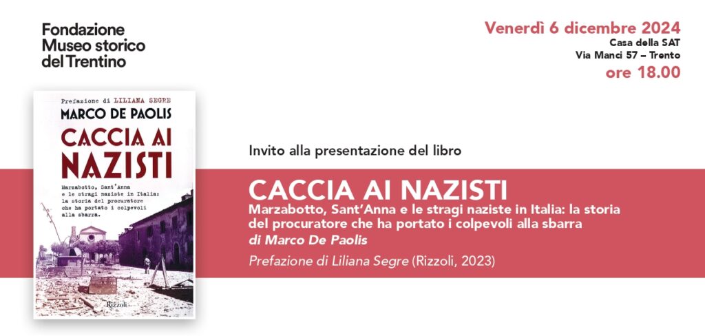 EVENTO ANNULLATO – “Caccia ai nazisti”: presentazione del libro di Marco De Paolis