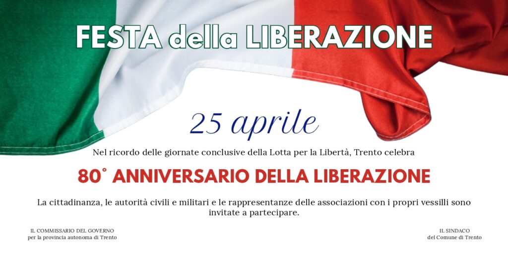 25 aprile: 80° anniversario della Liberazione