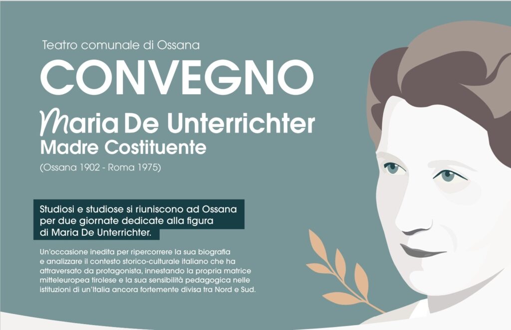 “Maria De Unterrichter: madre costituente”: convegno_25-26 settembre